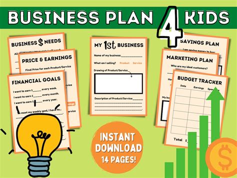 Business Plan Template for Kids 的图像结果