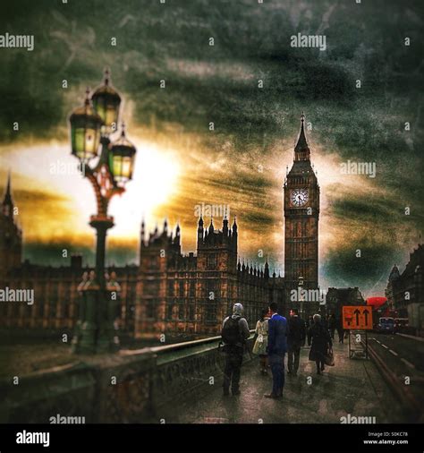 A shot of the Houses of Parliament including the Elizabeth Tower which houses Big Ben