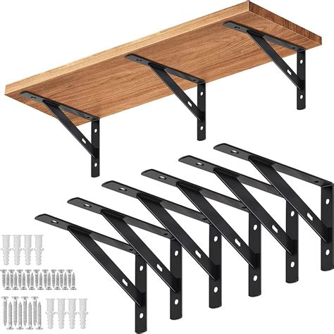 TH Black Heavy Duty Shelf Brackets for India | Ubuy
