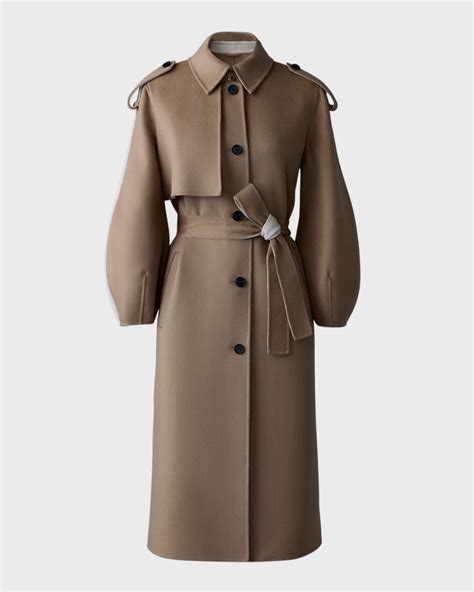 Ceyla Belted Handmade Double-Face Virgin Wool Coat | Coat, Wool coat ...