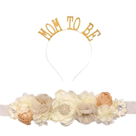 WP WANNA PARTY Baby Shower Decoration Items Mom To Be Flower Waistband ...