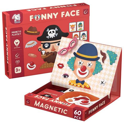 Buy Storio Magnetic Box Series - Funny Faces Puzzles Toys with ...