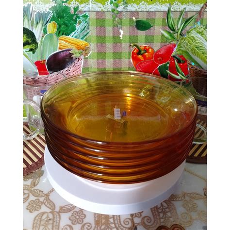 DELISOGA Deli Glassware Plate Set 6pcs 194mm NRQ4001-1 and 3pcs 228mm ...