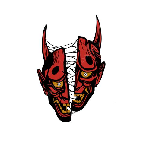 Oni Mask Samurai Demon, Samurai, Oni Mask, Art PNG Transparent Clipart ...