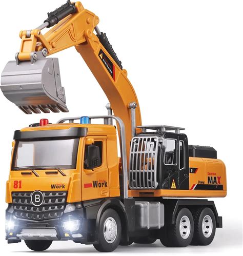 Magicwand® 1:24 Scale Die-Cast Excavator Crane【Box Packed】【Mustard ...