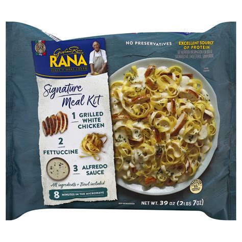 Rana Signature Meal Kit Grilled White Chicken Fettuccine with Alfredo ...