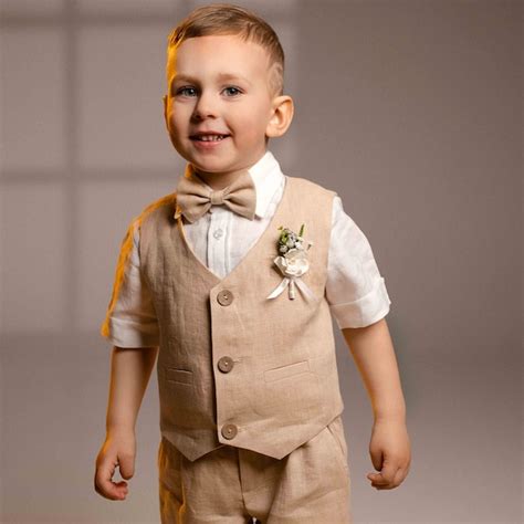 Buy Boys Linen Suit Online In India - Etsy India