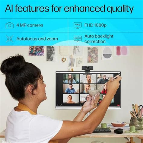 HP 620 Full HD Webcam 1080p, with Microphone, Night vision, USB ...