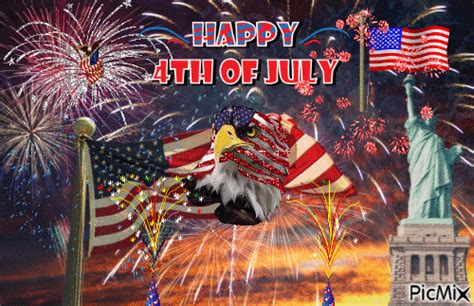 HAPPY 4TH OF JULY! 🗽🎇🎆 - Free animated GIF - PicMix