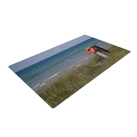 Buy KESS InHouse AT1029ADR02 Angie Turner "Life Saver" Blue Green Woven ...