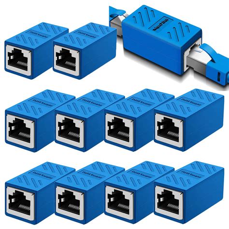 RJ45 Coupler, 10 Pack in-Line Coupler Cat7/Cat6 /Cat5/ Cat5e Ethernet ...