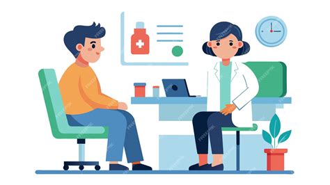 Premium Vector | Cartoon of a clinic chamber with doctors or nurses providing medical diagnostics