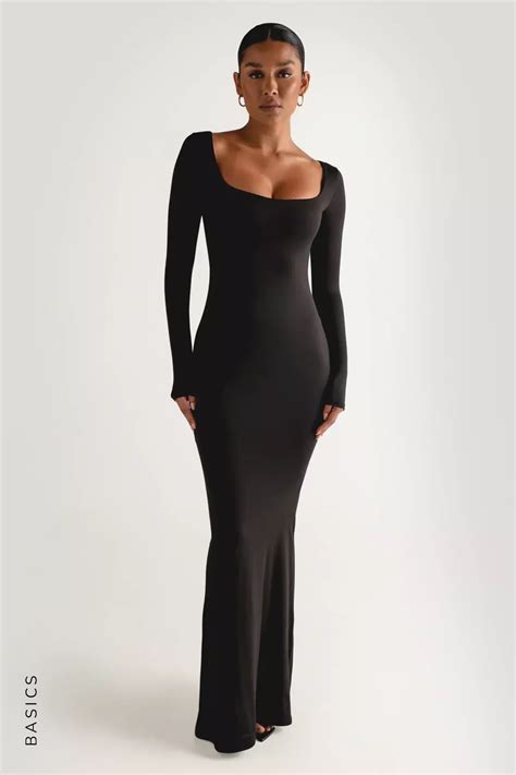 Pin by Hemy on 定制 | Long bodycon dress, Black mermaid dress, Body con ...