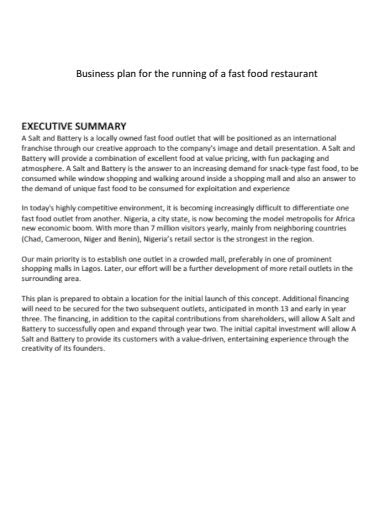 Business Plan Executive Summary Examples 的图像结果