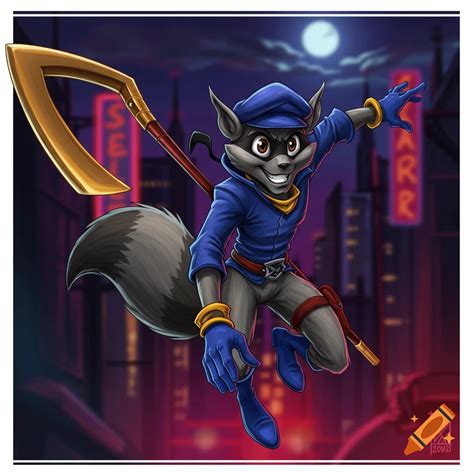 Sly Cooper character on Craiyon