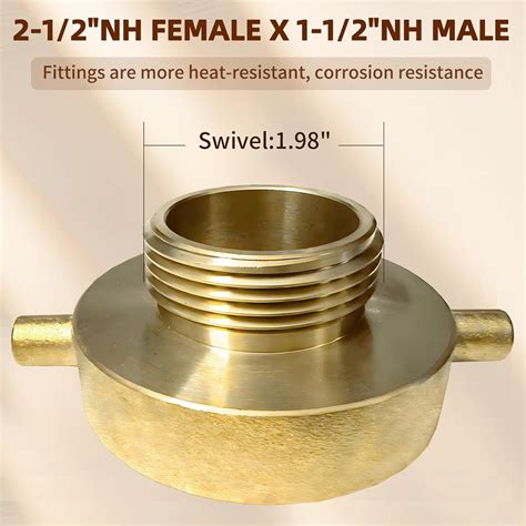 Melgweldr Fire Hydrant Hose Adapter, 2-1/2NH Female x India | Ubuy