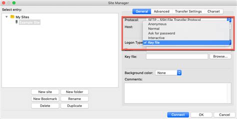 Image result for FileZilla SSH Key