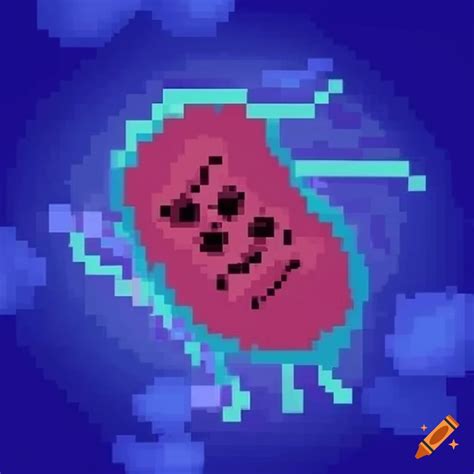 Pixel art of escherichia coli on Craiyon