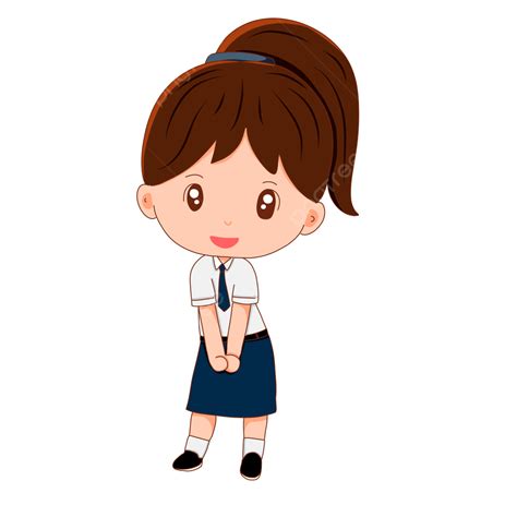 Middle School Girls In Full Uniform, Junior High School, Middle School ...