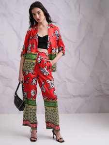 Tokyo Talkies Top Pant Co-ords Set with Blazer Price in India - Buy ...