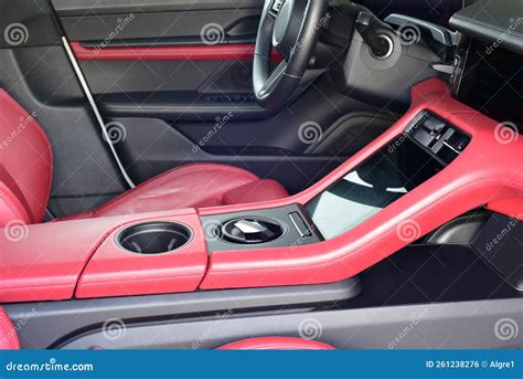 The Center Console of a Sports Car with Luxury Features. Stock Photo - Image of repair, design ...
