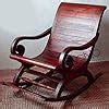 Urban Designs Brown Teak Wood Rocking Chair for Living Room/Bedroom ...