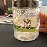 Organic 100% Aloe Vera Gel For Face, with Natural Aloe Vera & Vitamin E ...