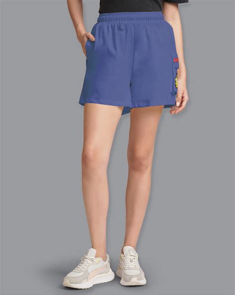 Garfield Printed Blue Shorts Women – Free Authority