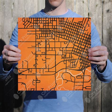 Oregon State University Campus Map Art - City Prints
