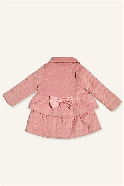 Buy Baby Girls Pink Puffer Overcoat | One Friday