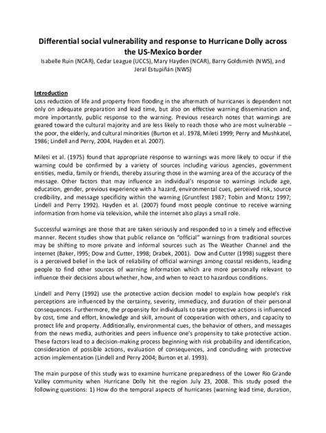 Fillable Online Differential social vulnerability and response to ...