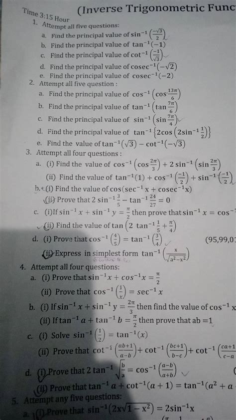 Inverse Function Questions and Answers 的图像结果