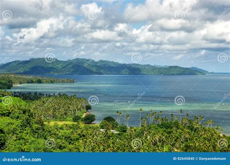View of Bouma National Heritage Park and Somosomo Strait on Taveuni ...