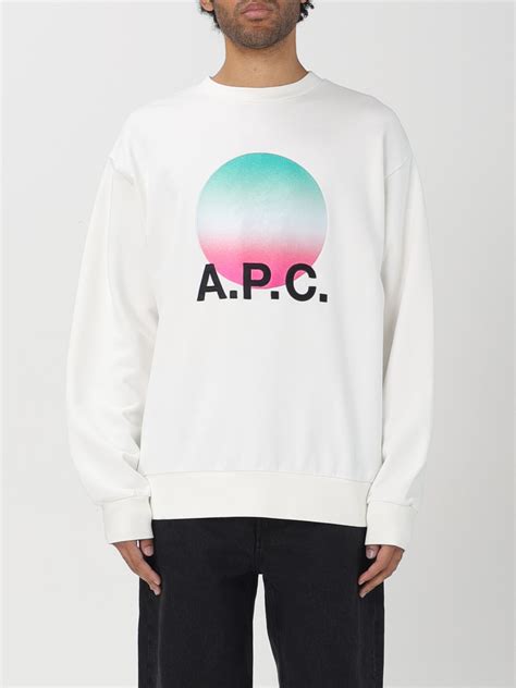 A.P.C.: Sweatshirt men - Yellow Cream | A.P.C. sweatshirt COEIPH27905 ...