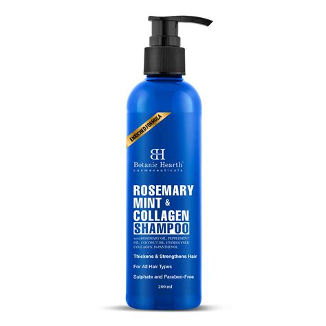 Rosemary Mint Shampoo with Peppermint Oil, Jojoba Oil & Collagen ...