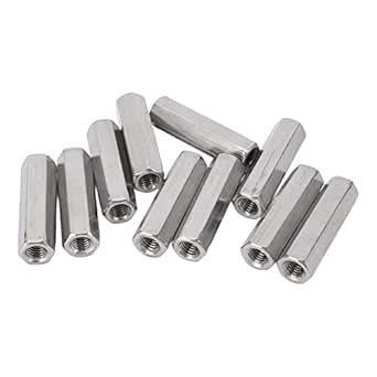 Hardware Nuts, Coupling Nuts Coupling Nut 10Pcs Hex Coupling Nut Set ...