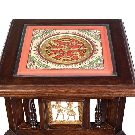 KARMA END TABLE TEAK – Nilambur Furniture