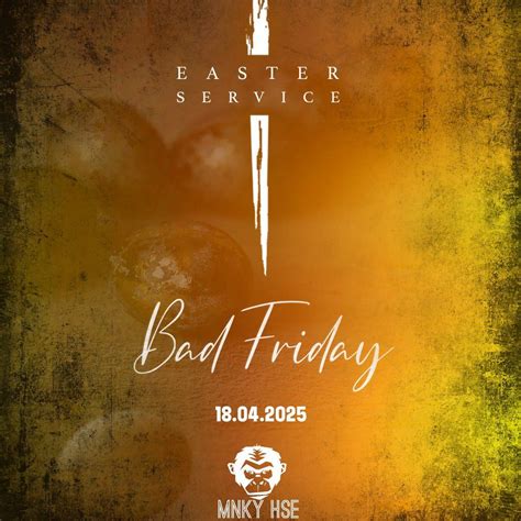 Easter Service @ MNKY HSE, MNKY HSE Manchester, 18 April to 19 April ...