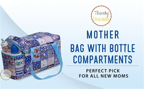 Trendy Dukaan - Baby Mother Bag with Bottle Compartments (Royal Blue ...