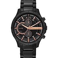 Buy Armani Exchange Analog Men's Stainless Steel Watch AX2104 (Black ...
