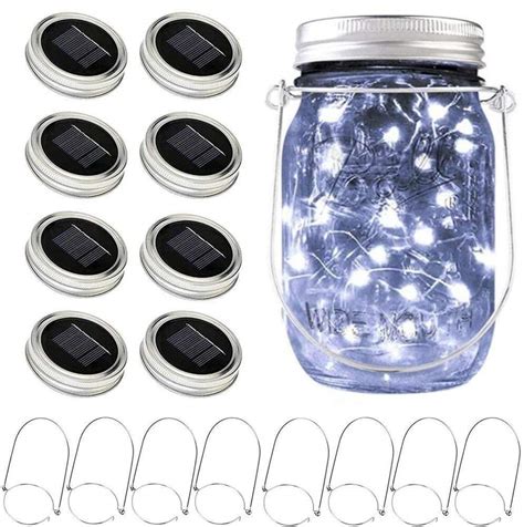 Image result for Solar Mason Jar String Lights