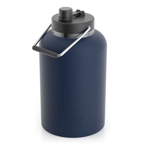 RTIC Outdoors 1-Gallon Stainless Steel Insulated Water Jug- Navy in the ...