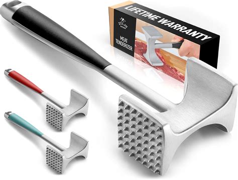 Amazon.com: Zulay Kitchen Professional Meat Tenderizer Tool - Dual ...