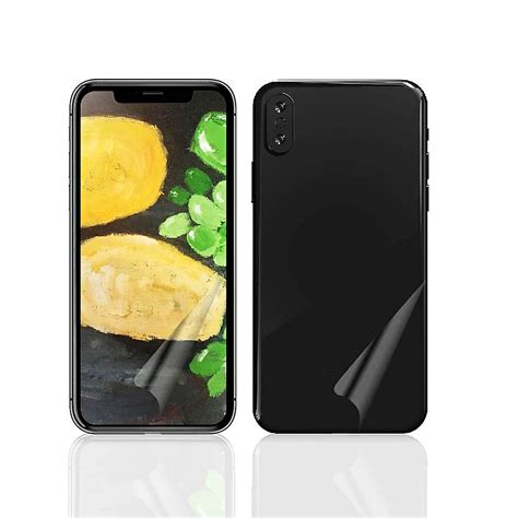 Shock Absorbency Screen + Back Cover Protector for iPhone Xs MAX / IK08 ...
