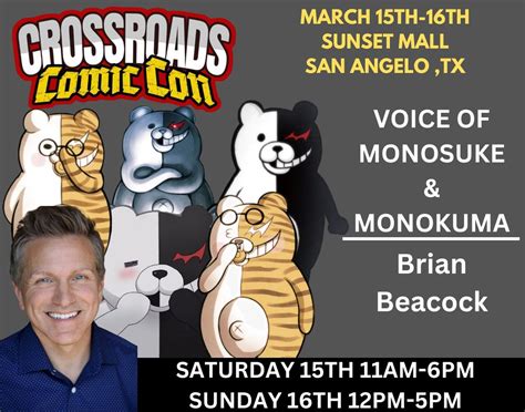Meet Brian Beacock, Voice of Monokuma and Monosuke!, Sunset Mall San ...