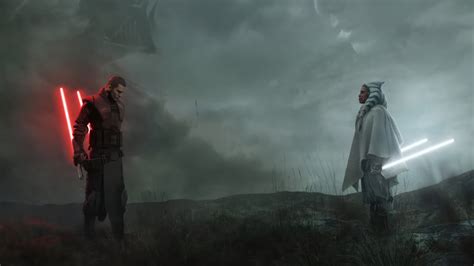 Anakin Skywalker Vs Ahsoka In Ahsoka Tv Series Concept Art Wallpaper,HD ...