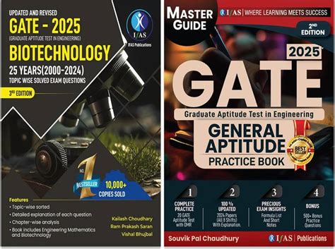 Gate Biotechnology Books for Topicwise Solved Exam Practice Questions ...