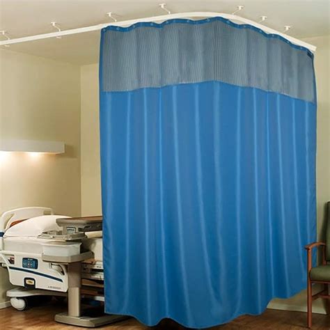 Buy Lushomes Polyester Dark Blue Zig Zag ICU 2 Panel Partition Net ...