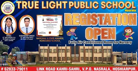 About True Light Public High School, Nasrala, Hoshiarpur