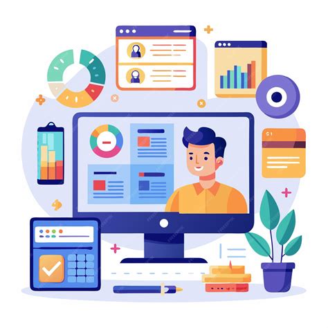 Admin dashboard graphics illustration | Premium AI-generated vector